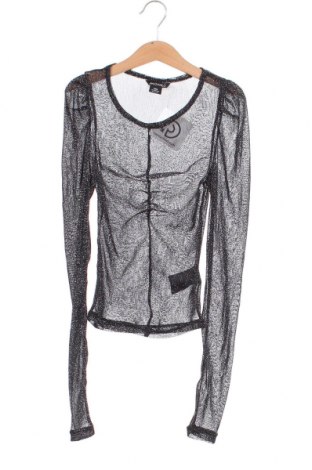 Γυναικεία μπλούζα Monki, Μέγεθος XXS, Χρώμα Ασημί, Τιμή 3,13 €