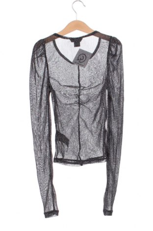 Γυναικεία μπλούζα Monki, Μέγεθος XXS, Χρώμα Ασημί, Τιμή 2,66 €