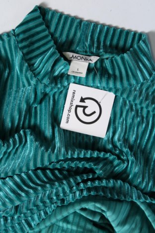 Γυναικεία μπλούζα Monki, Μέγεθος L, Χρώμα Πράσινο, Τιμή 2,97 €