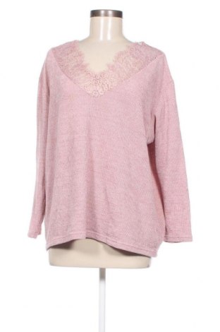 Γυναικεία μπλούζα ONLY Carmakoma, Μέγεθος L, Χρώμα Ρόζ , Τιμή 6,19 €