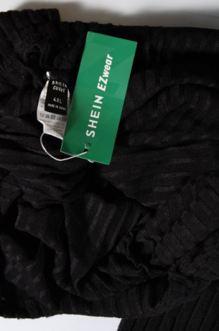 Γυναικεία μπλούζα SHEIN, Μέγεθος 4XL, Χρώμα Μαύρο, Τιμή 2,88 €