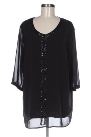 Дамска блуза Selection By Ulla Popken, Размер XL, Цвят Черен, Цена 34,00 лв.
