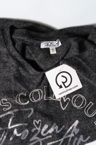 Γυναικεία μπλούζα Soccx, Μέγεθος M, Χρώμα Γκρί, Τιμή 9,80 €