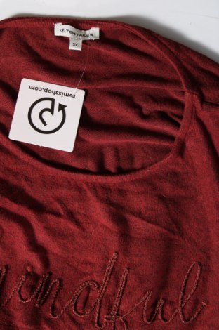 Γυναικεία μπλούζα Tom Tailor, Μέγεθος XL, Χρώμα Κόκκινο, Τιμή 8,41 €