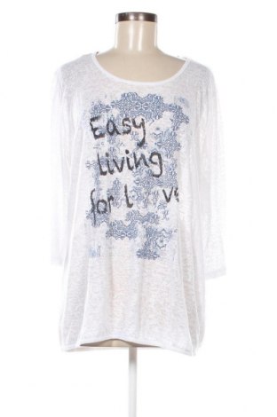 Γυναικεία μπλούζα Via Cortesa, Μέγεθος XL, Χρώμα Λευκό, Τιμή 4,70 €