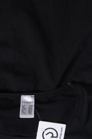 Γυναικεία μπλούζα Vivance, Μέγεθος M, Χρώμα Μαύρο, Τιμή 3,36 €