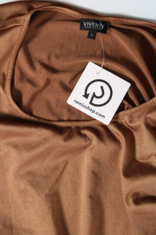 Damen Shirt Viventy by Bernd Berger, Größe L, Farbe Beige, Preis 4,33 €