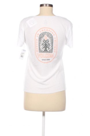 Damen Shirt Volcom, Größe S, Farbe Weiß, Preis 22,27 €