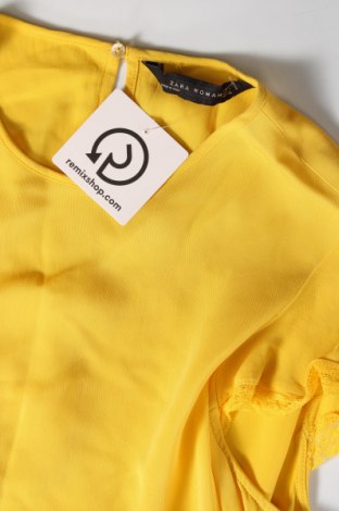 Дамска блуза Zara, Размер M, Цвят Жълт, Цена 19,99 лв.