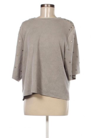 Дамска блуза Zara, Размер L, Цвят Сив, Цена 14,85 лв.