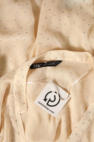 Дамска блуза Zara, Размер L, Цвят Екрю, Цена 12,32 лв.