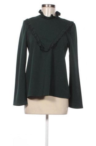 Дамска блуза Zara, Размер L, Цвят Зелен, Цена 16,23 лв.