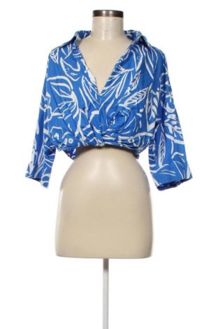 Дамска блуза Zara, Размер M, Цвят Син, Цена 17,55 лв.
