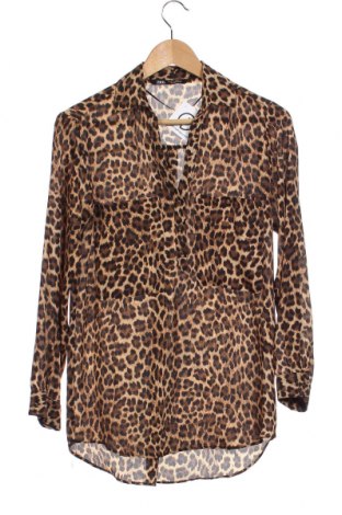 Дамска блуза Zara, Размер XS, Цвят Бежов, Цена 35,19 лв.