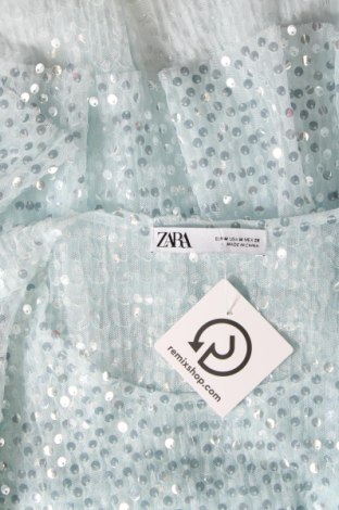 Дамска блуза Zara, Размер M, Цвят Син, Цена 20,00 лв.