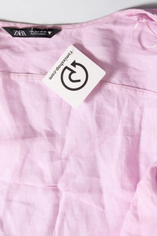 Дамска блуза Zara, Размер S, Цвят Розов, Цена 27,37 лв.