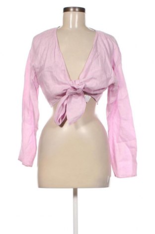 Дамска блуза Zara, Размер S, Цвят Розов, Цена 27,37 лв.