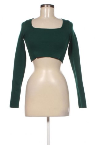 Дамска блуза Zara, Размер S, Цвят Зелен, Цена 27,37 лв.