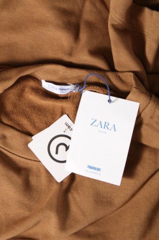 Дамска блуза Zara, Размер S, Цвят Кафяв, Цена 37,16 лв.