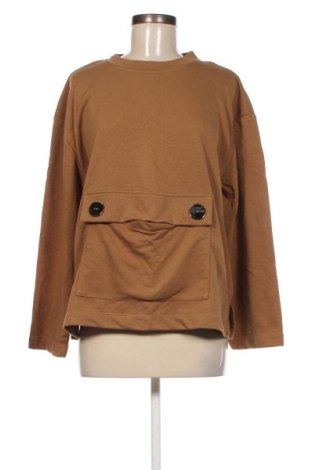 Дамска блуза Zara, Размер S, Цвят Кафяв, Цена 61,94 лв.