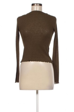 Дамска блуза Zara Trafaluc, Размер S, Цвят Зелен, Цена 12,17 лв.