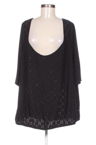 Γυναικεία μπλούζα Zizzi, Μέγεθος XL, Χρώμα Μαύρο, Τιμή 3,62 €