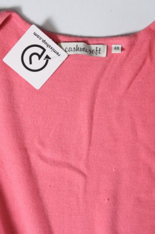 Damen Strickjacke CASHMASOFT, Größe XXL, Farbe Rosa, Preis 9,41 €