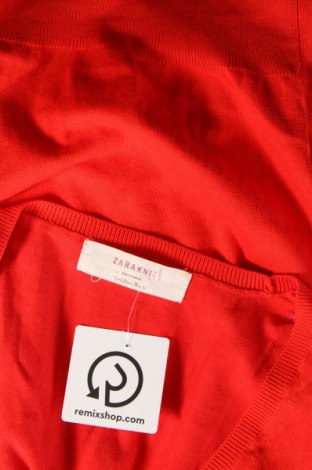 Cardigan de damă Zara Knitwear, Mărime L, Culoare Roșu, Preț 35,53 Lei