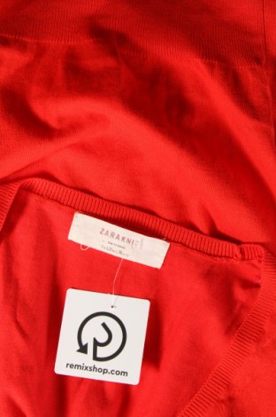 Damen Strickjacke Zara Knitwear, Größe L, Farbe Rot, Preis € 6,99