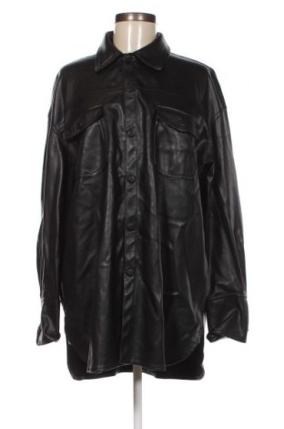 Γυναικείο δερμάτινο πουκάμισο Zara, Μέγεθος XL, Χρώμα Μαύρο, Τιμή 14,20 €