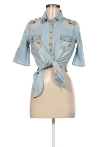 Γυναικείο πουκάμισο Denny Rose, Μέγεθος S, Χρώμα Μπλέ, Τιμή 14,73 €