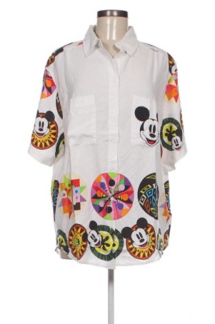 Γυναικείο πουκάμισο Desigual, Μέγεθος L, Χρώμα Λευκό, Τιμή 55,67 €