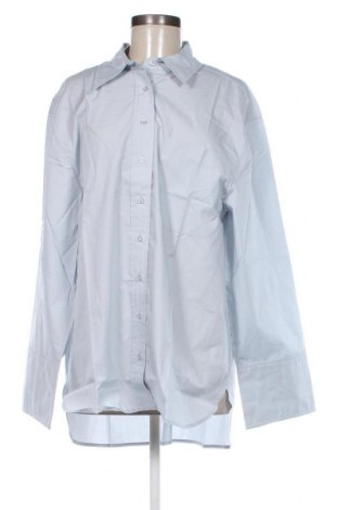 Γυναικείο πουκάμισο Gina Tricot, Μέγεθος L, Χρώμα Μπλέ, Τιμή 14,23 €