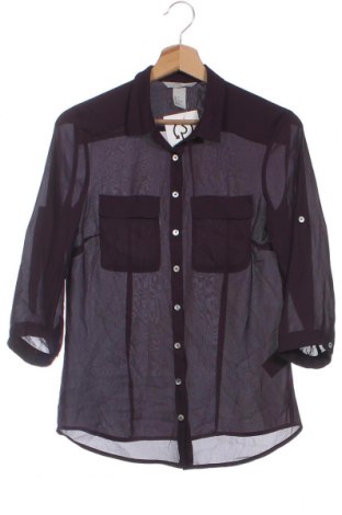 Γυναικείο πουκάμισο H&M, Μέγεθος XS, Χρώμα Βιολετί, Τιμή 6,67 €
