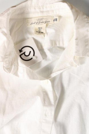 Дамска риза H&M L.O.G.G., Размер XS, Цвят Бял, Цена 25,00 лв.