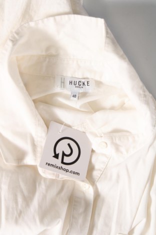 Γυναικείο πουκάμισο Hucke, Μέγεθος M, Χρώμα Λευκό, Τιμή 17,39 €