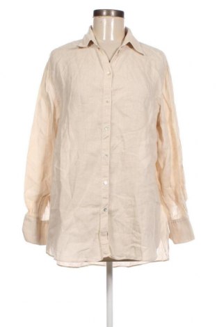 Γυναικείο πουκάμισο Massimo Dutti, Μέγεθος M, Χρώμα  Μπέζ, Τιμή 24,55 €