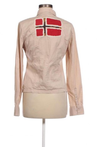 Γυναικείο πουκάμισο Napapijri, Μέγεθος L, Χρώμα  Μπέζ, Τιμή 27,74 €