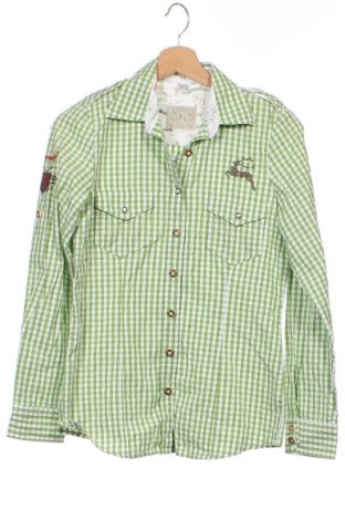 Γυναικείο πουκάμισο Os Trachten, Μέγεθος XS, Χρώμα Πράσινο, Τιμή 4,21 €