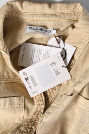 Дамска риза Pulz Jeans, Размер M, Цвят Бежов, Цена 26,95 лв.