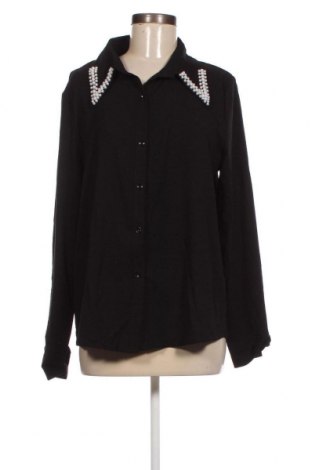 Γυναικείο πουκάμισο SHEIN, Μέγεθος L, Χρώμα Μαύρο, Τιμή 7,80 €