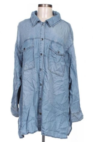 Γυναικείο πουκάμισο Samoon, Μέγεθος XXL, Χρώμα Μπλέ, Τιμή 21,03 €