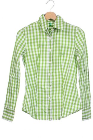 Γυναικείο πουκάμισο United Colors Of Benetton, Μέγεθος XS, Χρώμα Πράσινο, Τιμή 10,43 €