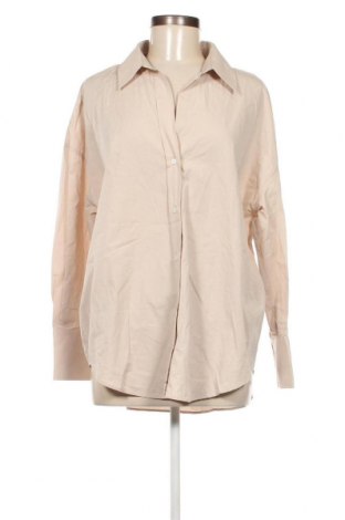 Дамска риза Zara, Размер L, Цвят Бежов, Цена 16,20 лв.