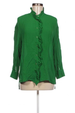 Γυναικείο πουκάμισο Zara, Μέγεθος S, Χρώμα Πράσινο, Τιμή 13,84 €