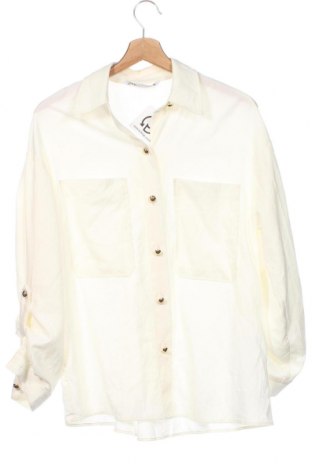 Дамска риза Zara, Размер XS, Цвят Екрю, Цена 16,18 лв.