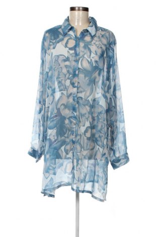 Γυναικείο πουκάμισο Zhenzi, Μέγεθος XL, Χρώμα Μπλέ, Τιμή 9,77 €