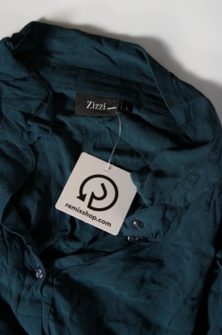 Γυναικείο πουκάμισο Zizzi, Μέγεθος L, Χρώμα Μπλέ, Τιμή 4,45 €