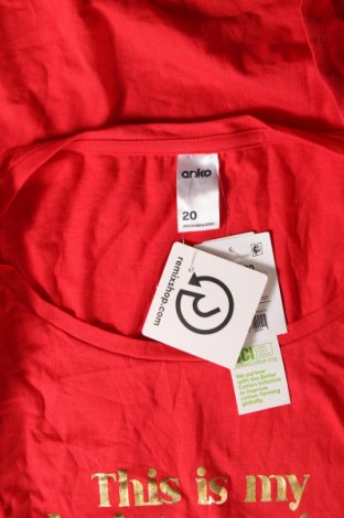 Γυναικείο t-shirt Anko, Μέγεθος XXL, Χρώμα Κόκκινο, Τιμή 10,74 €