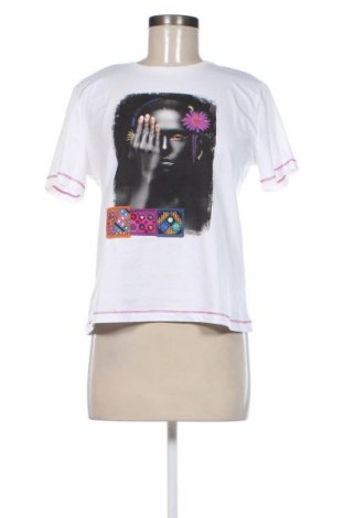 Damski T-shirt Desigual, Rozmiar XL, Kolor Biały, Cena 165,26 zł